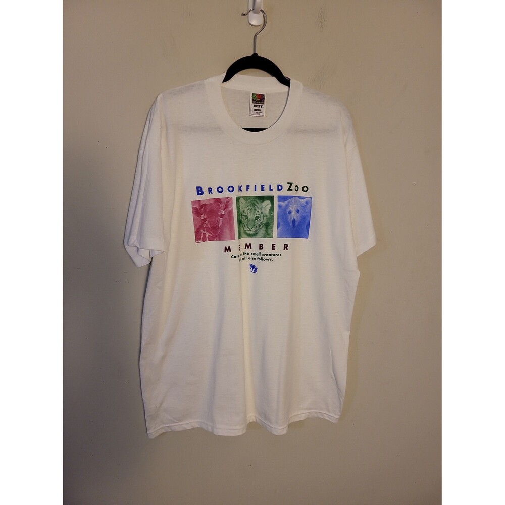 Vintage 90s Single Stitch White T-shirt Sz XL